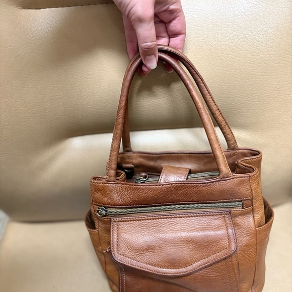 Vintage Fossil 1954 Brown Leather 75082 Shoulder Bag - Picture 10 of 10